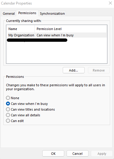 How to Fix Microsoft Bookings ignorging free busy availability - Outlook Calendar Permissions