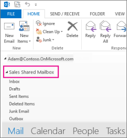 Microsoft 365 Shared Mailbox in Outlook Classic
