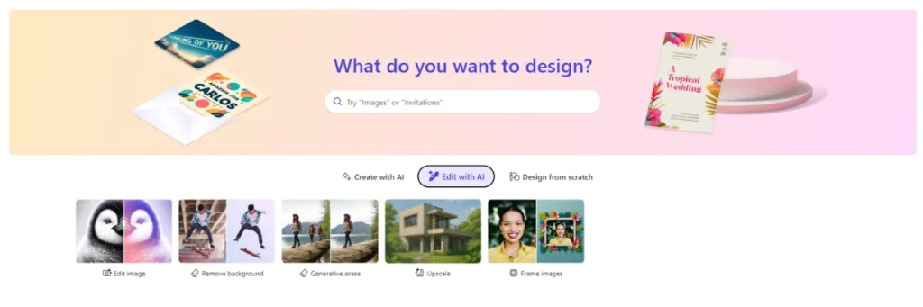 Microsoft Designer - Edit with AI
